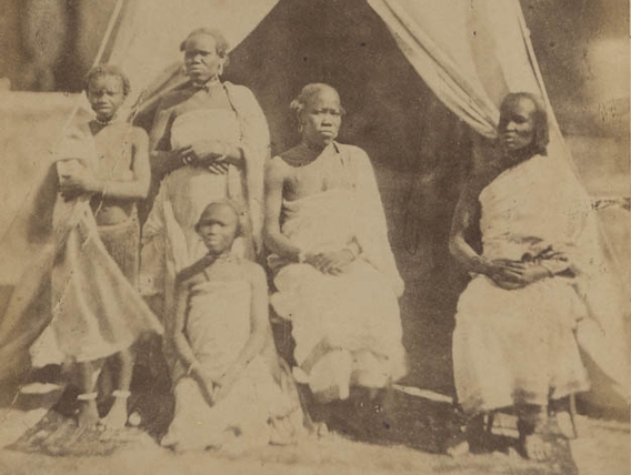 2-24-22 Bongo tribe, Sudan by Louis Vossion, 1882 (Horizontal)