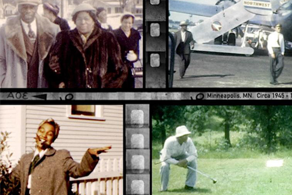 Film strips showing Black family and community